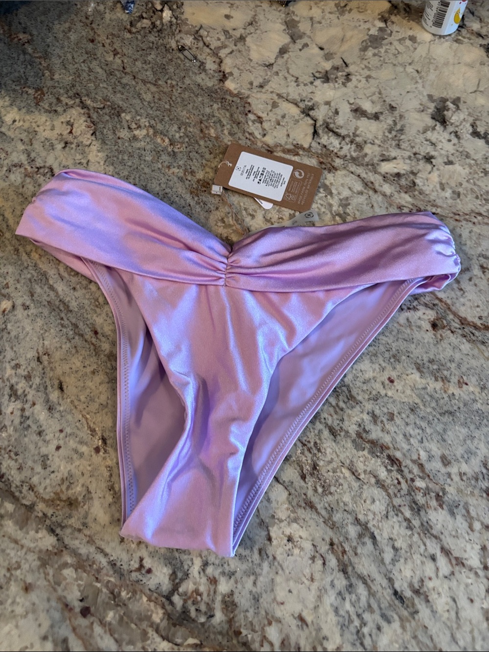 Lilac Shimmery Bikini Bottoms - Women’s Swim NWT